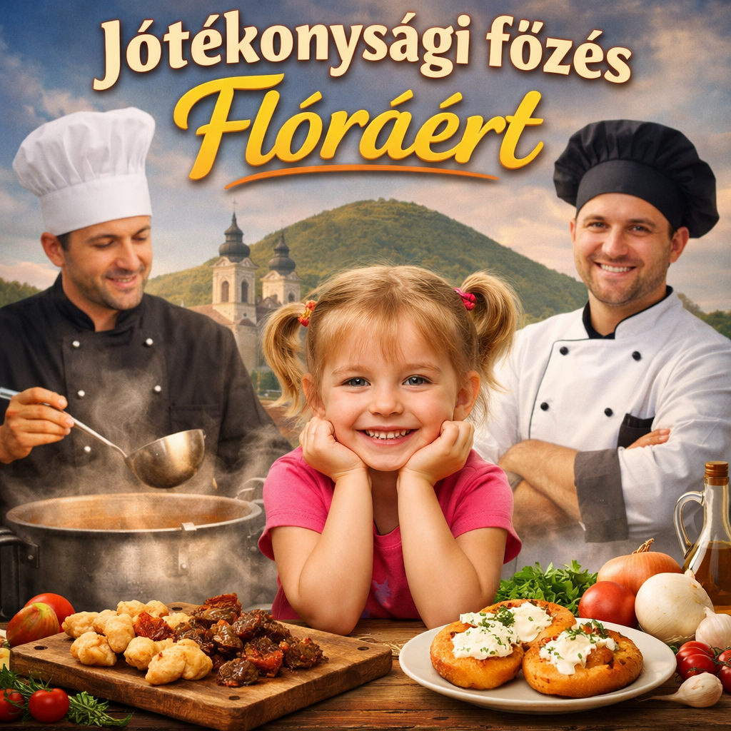 Dödölle-party a Szentháromság téren: A Ság Hegy Aranya Tisza Sziget nagyot főz Flóráért!